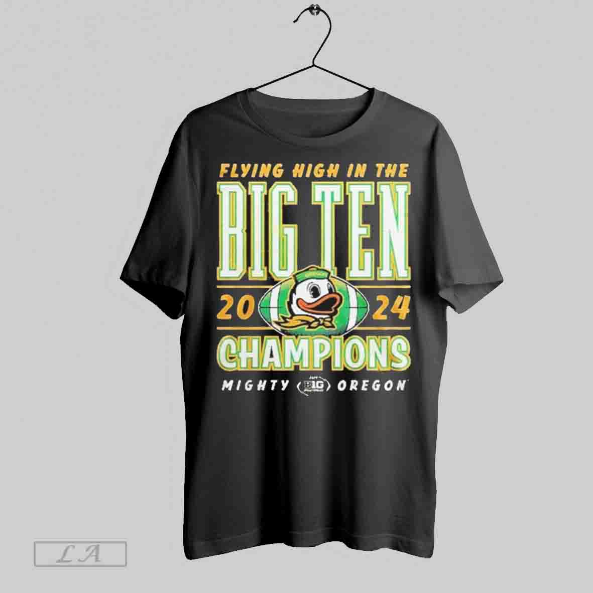 2024 Flying High In The Big Ten Football Conference Champions Oregon Ducks Shirt