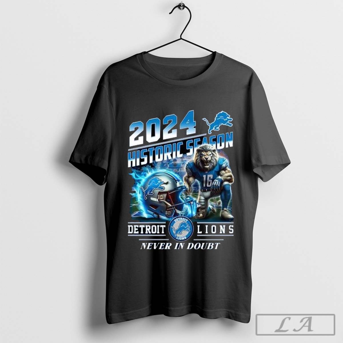 2024 Historic Season Detroit Lions Never In Doubt Shirt
