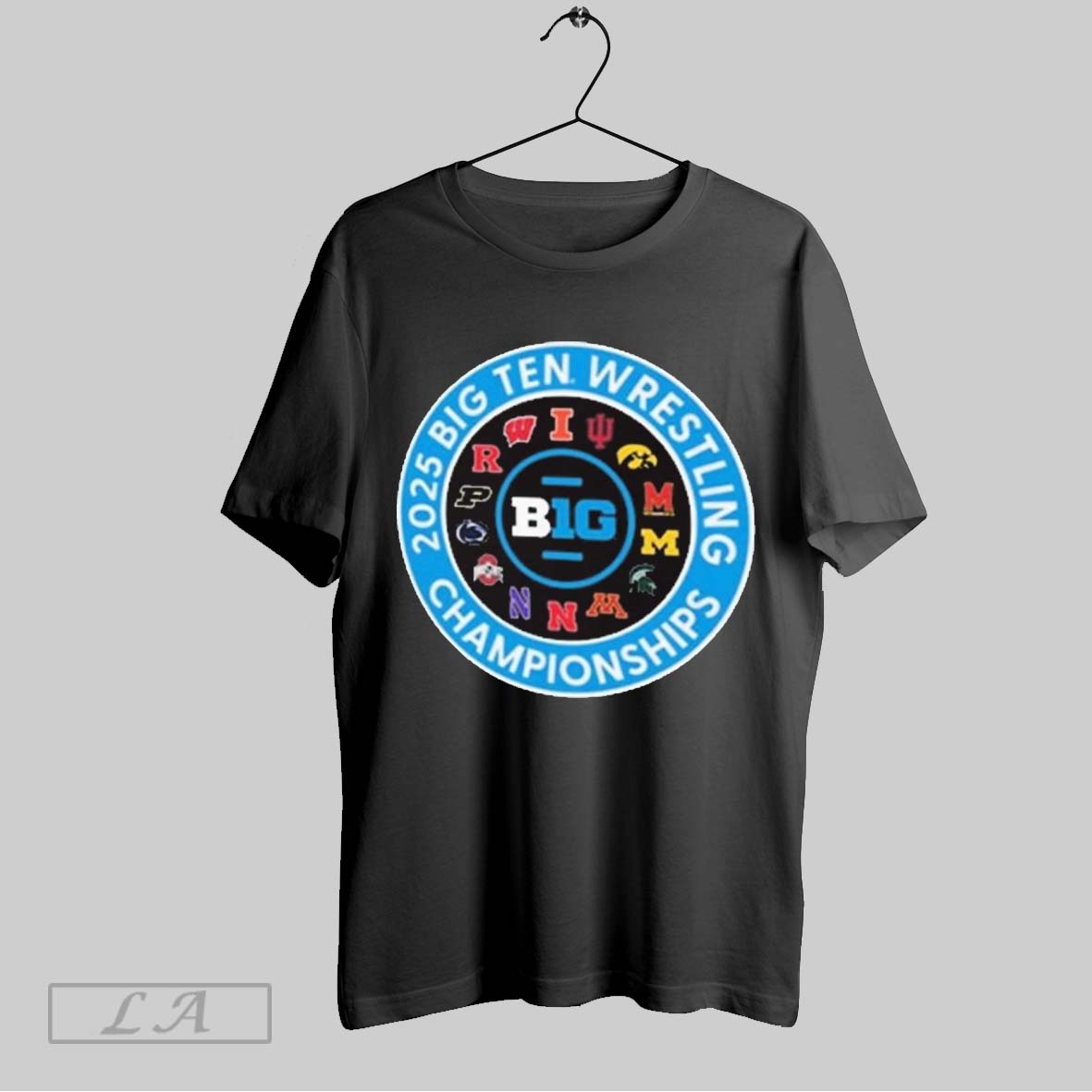 Original 2025 Big Ten Wrestling Championships Tournament Big Ten All Team Circle