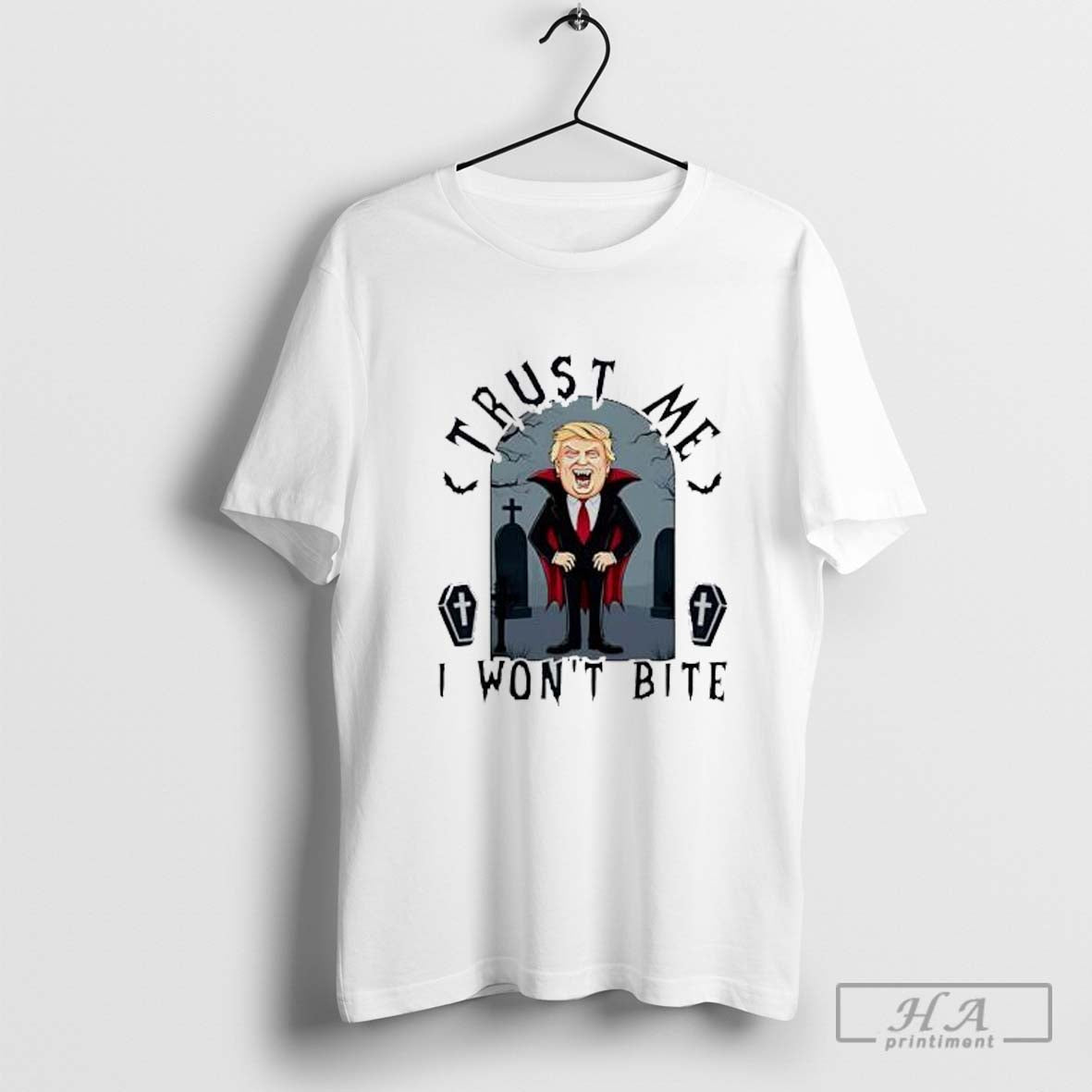 Vampire Trust Me I Won't Bite Trump Halloween Shirt