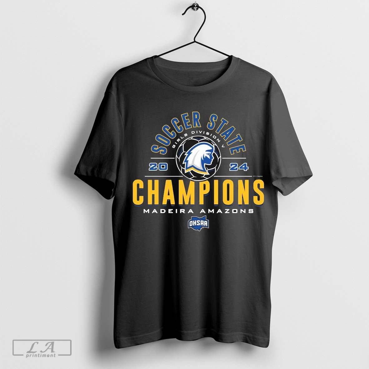 2024 OHSAA Girls Soccer Division V State Champions Madeira Amazons T-Shirt