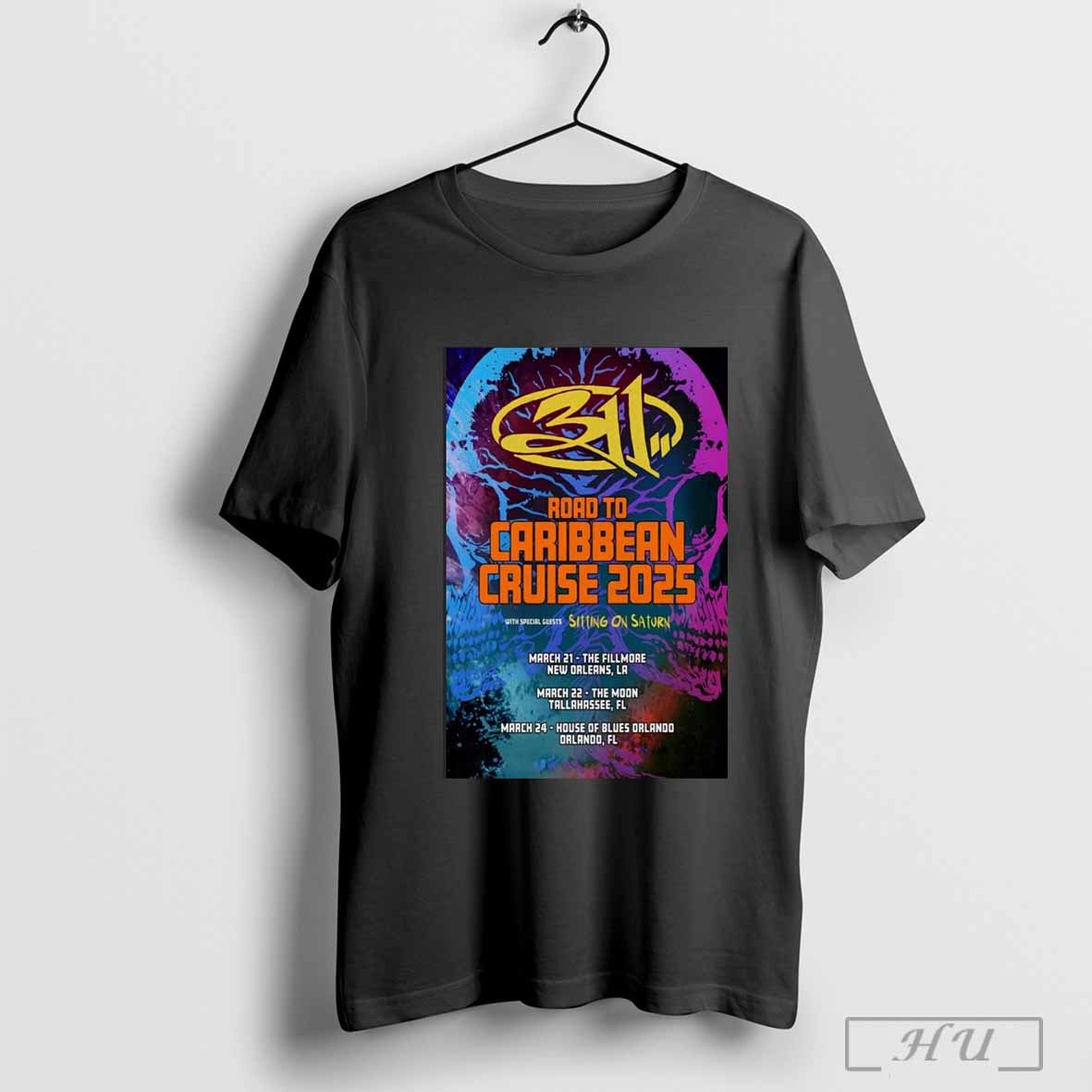 311 Road To Caribbean Cruise On Mar 2025 Tour T Shirt