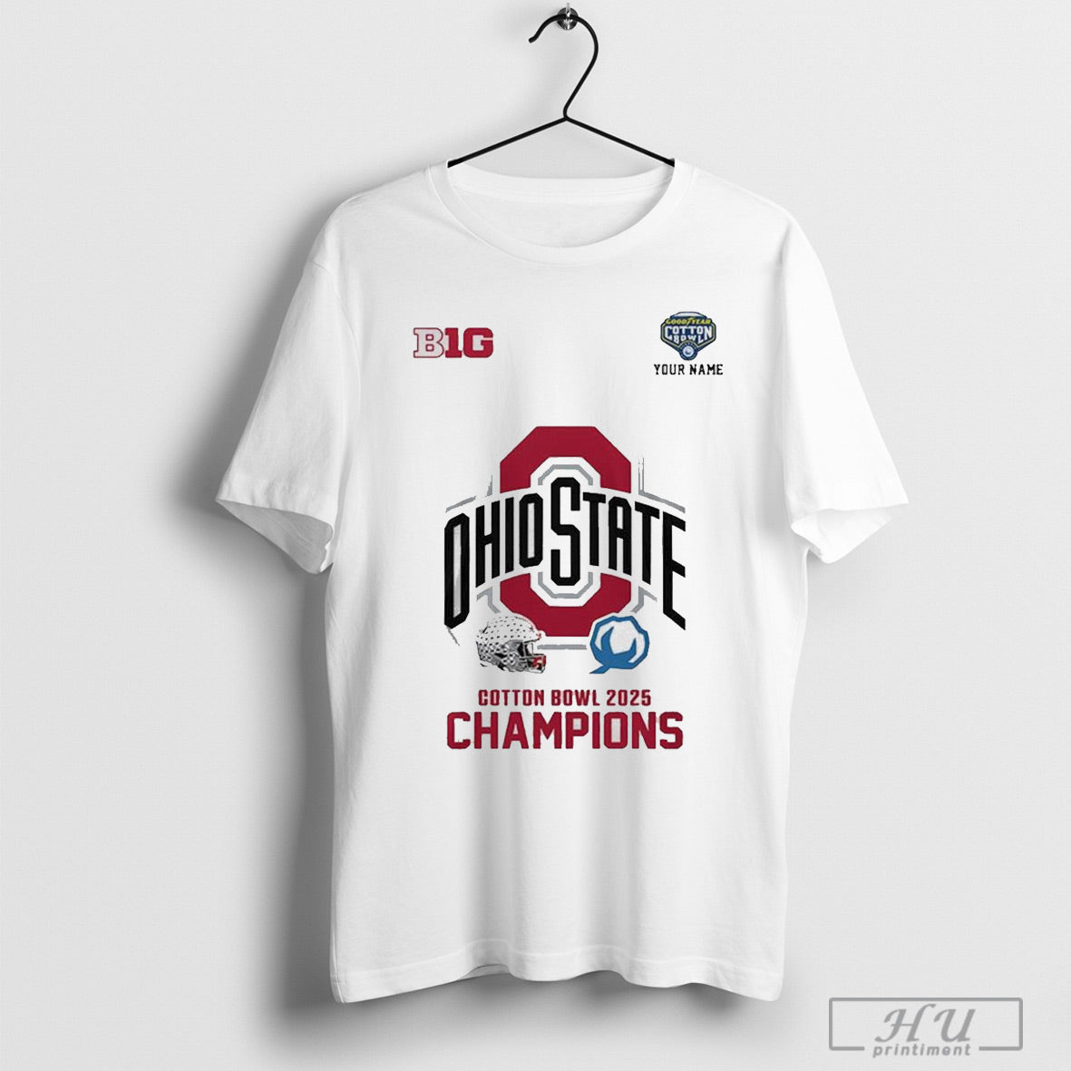 Ohio State Buckeyes Playoff Semifinal Goodyear Cotton Bowl 2025 Champions T Shirt