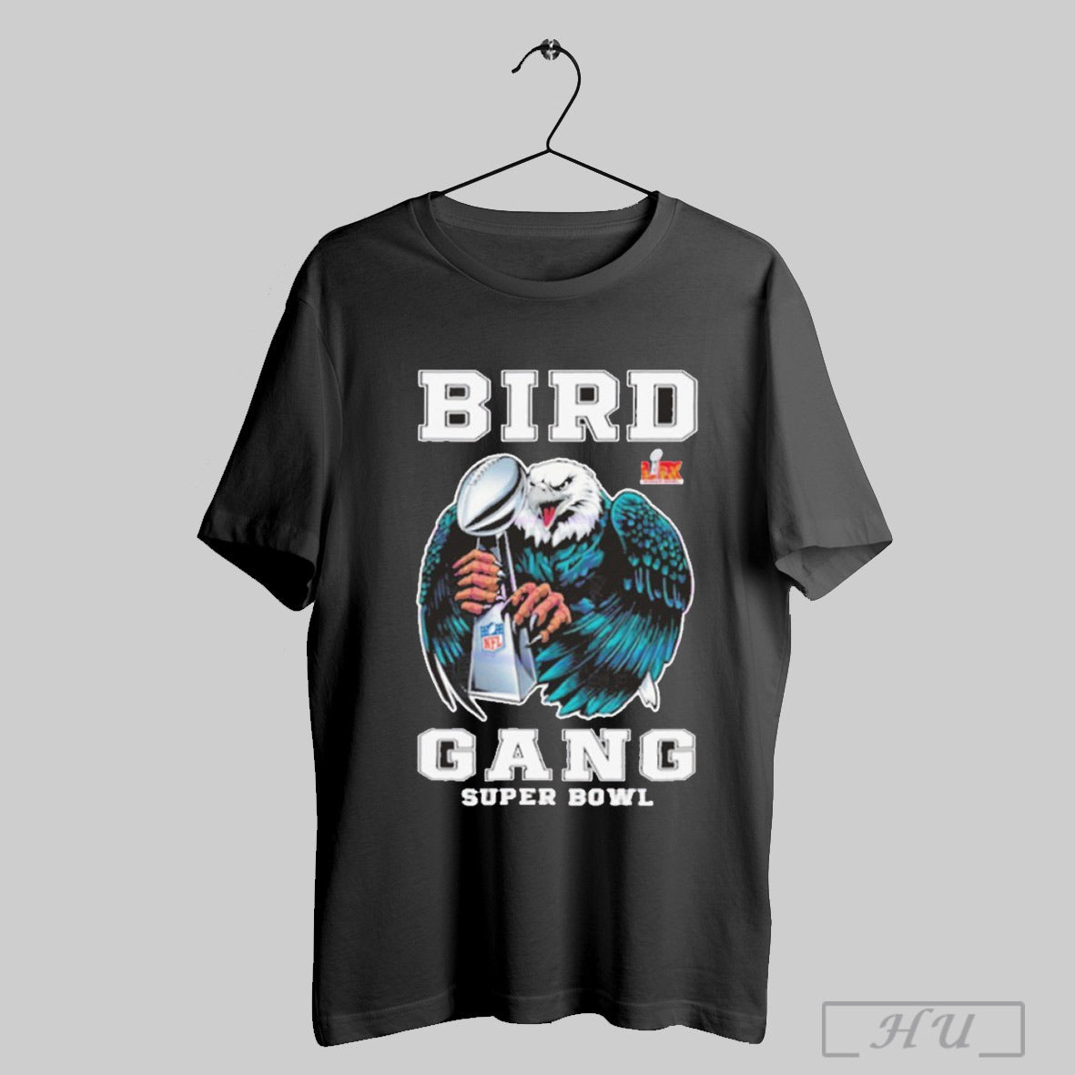 Bird Gang Lix Super Bowl Champions Eagle Holding Trophy Shirt Sweatshirt