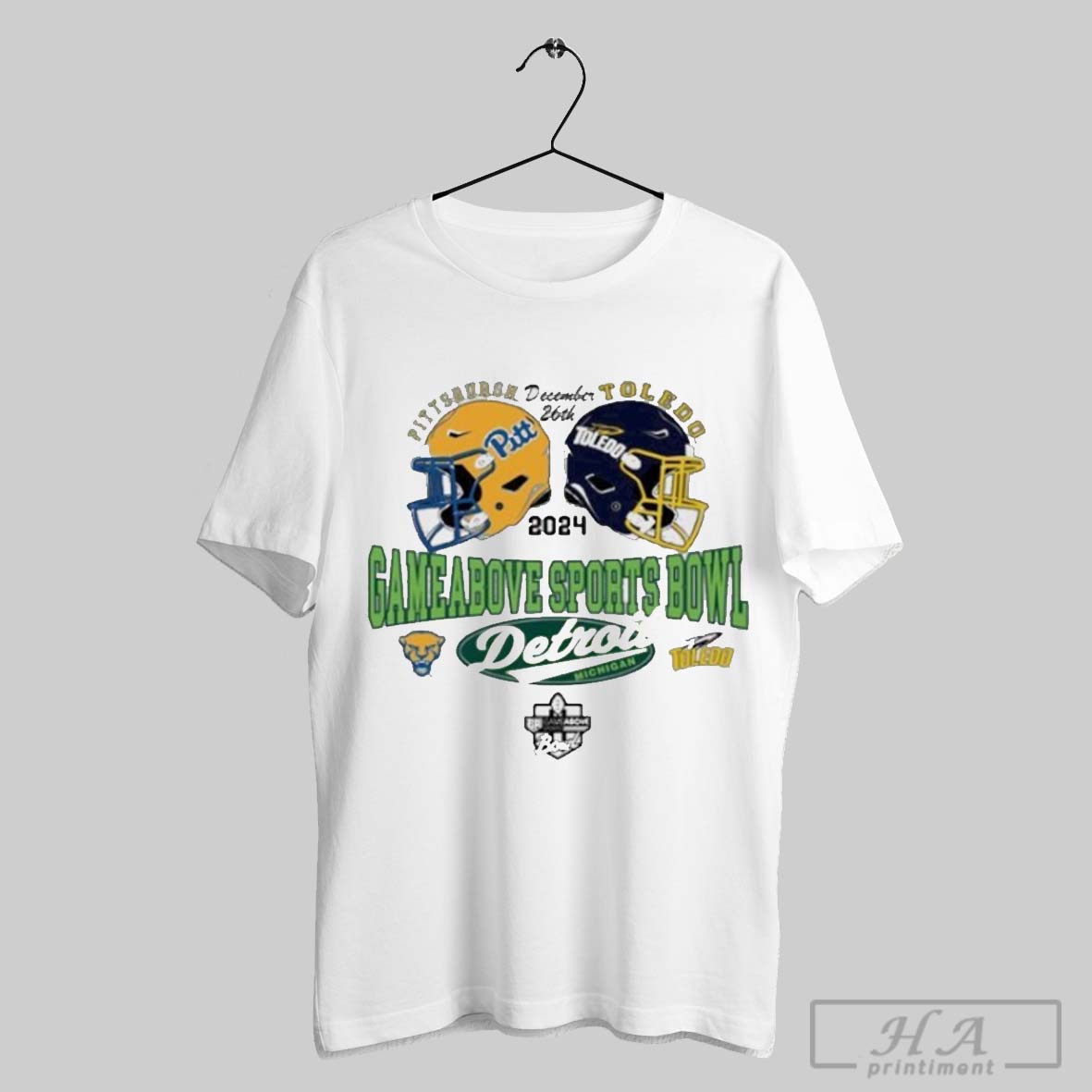2024 Game Above Sports Bowl Matchup Pittsburgh Panthers Football Vs Toledo Rockets Shirt