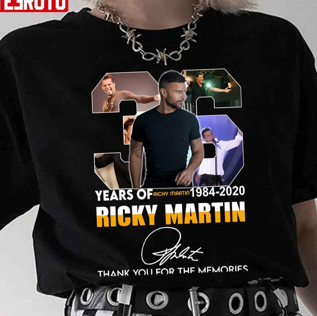36th Years Anniversary Ricky Martin Unisex T-Shirt