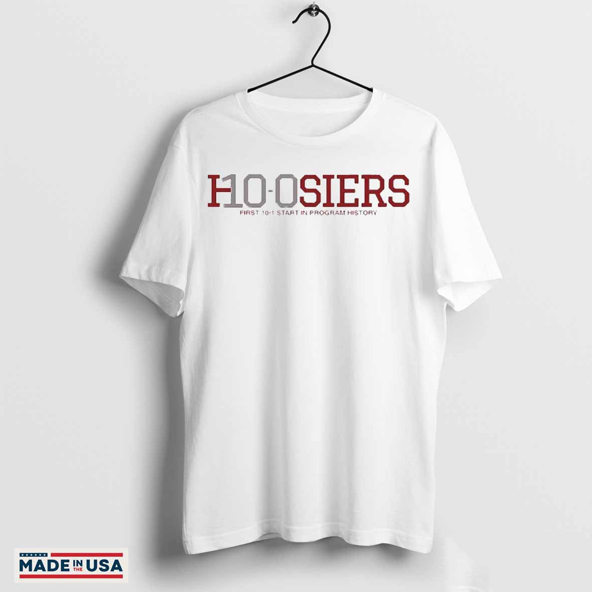 10-0 Hoosiers first 10-1 start in program history shirt