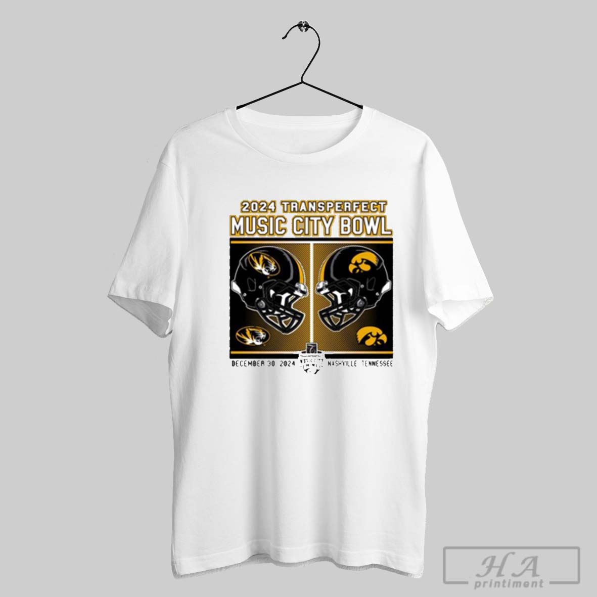 2024 Transperfect Music City Bowl Football Helmet Mizzou Tigers Vs Iowa Hawkeyes December 30 Shirt