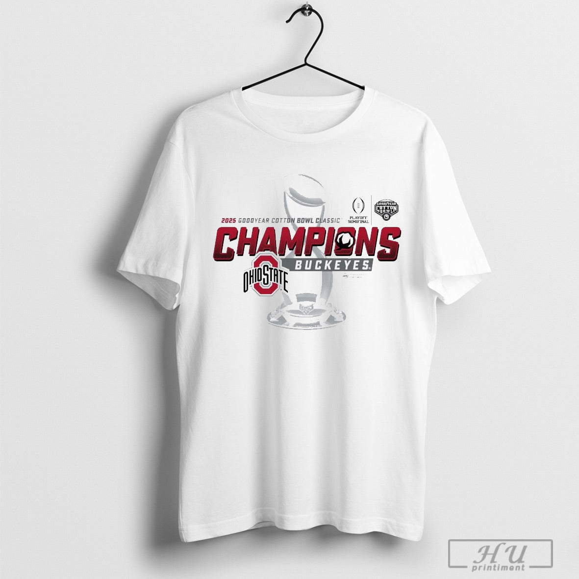Ohio State Buckeyes Football 2025 Goodyear Cotton Bowl Classic Champions Official Shirt