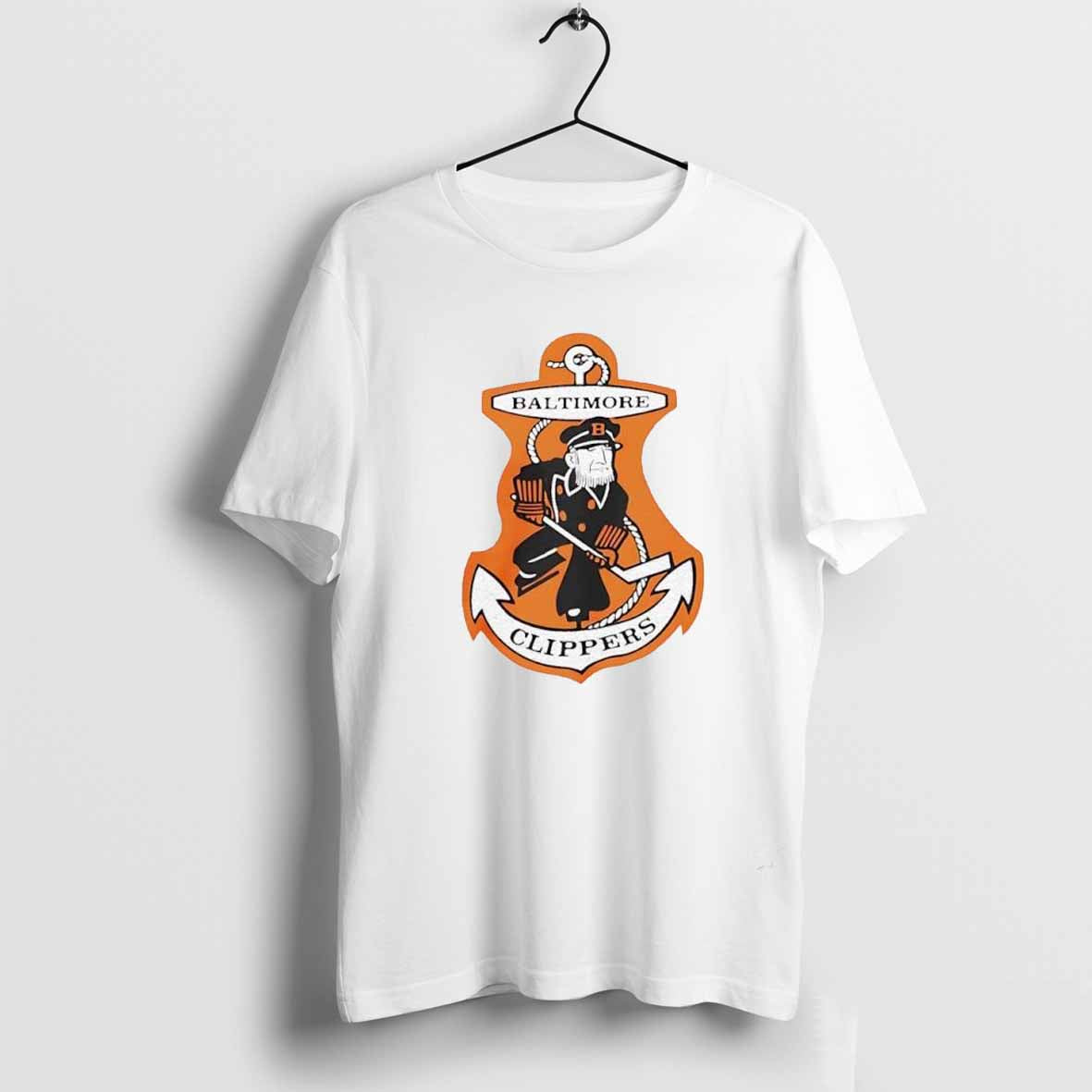 1962 Retro Style AHL Baltimore Clippers Logo T-shirt