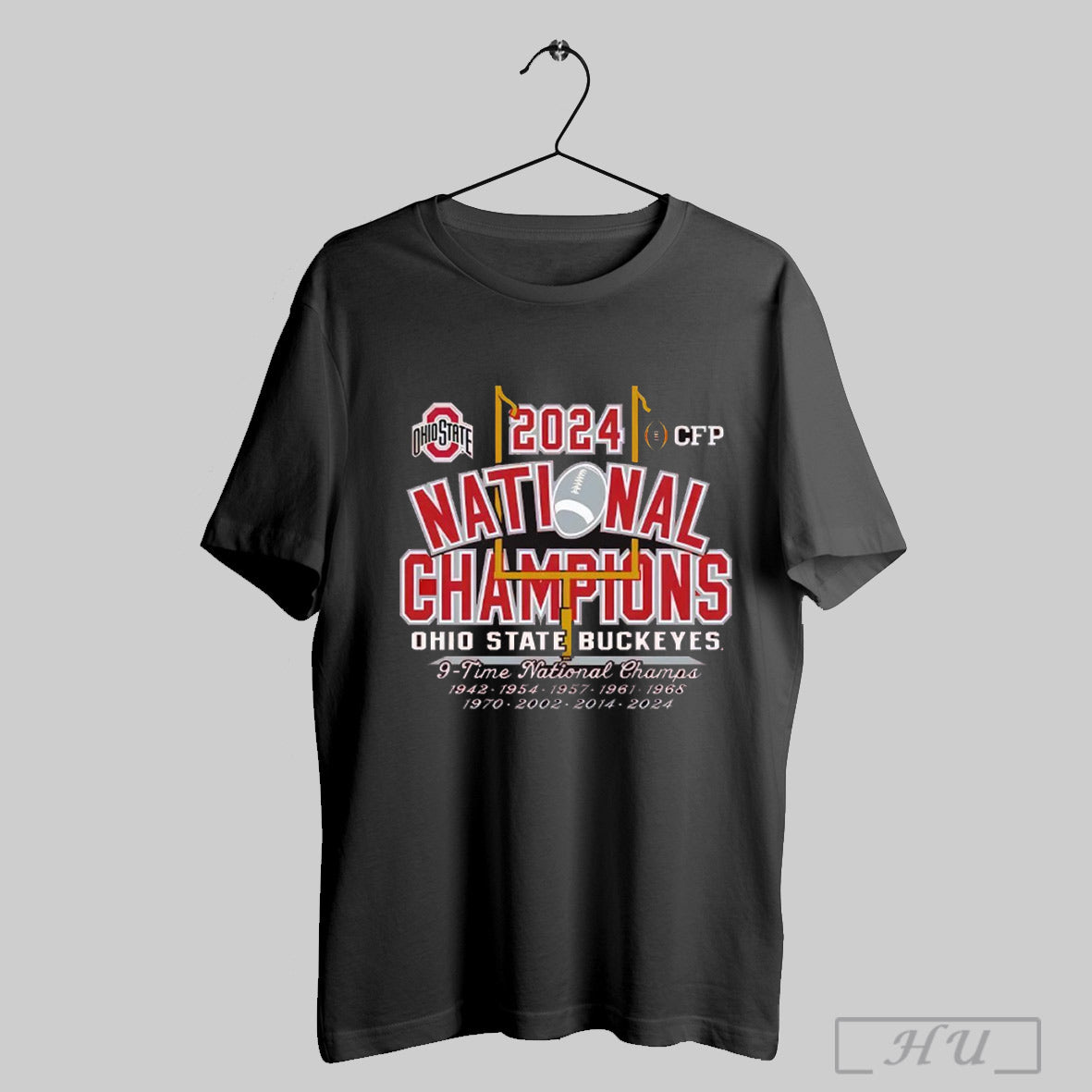 Ohio State Buckeyes 2024 Cfp Football Multi National Champions 9 Time National Champs 1942 2024 T Shirt Sweatshirt Hoodies Poster