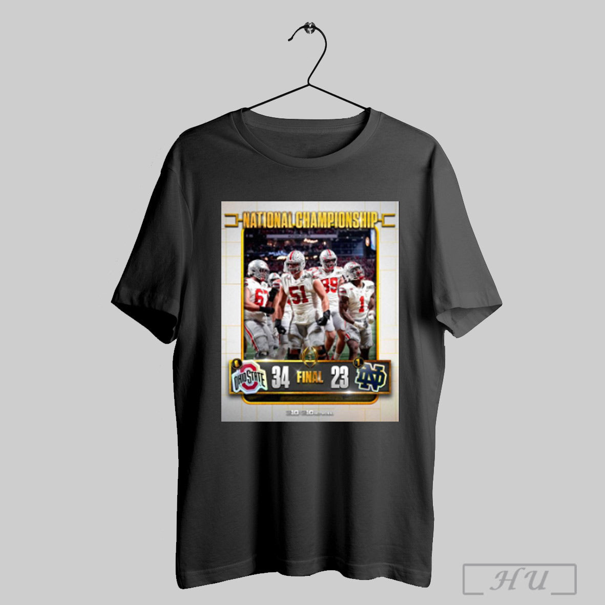 Ohio State Buckeyes Win Notre Dame Fighting Irish Final Score 34 23 2024 National Championship Poster T Shirt Sweatshirt Hoodies Poster