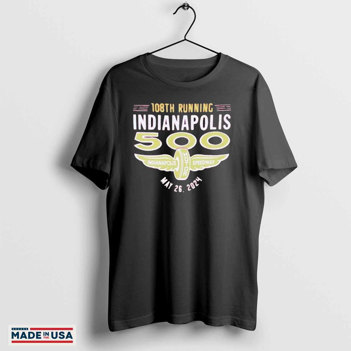 108th Running Indianapolis 500 Indianapolis Motor Speedway 2024 logo shirt