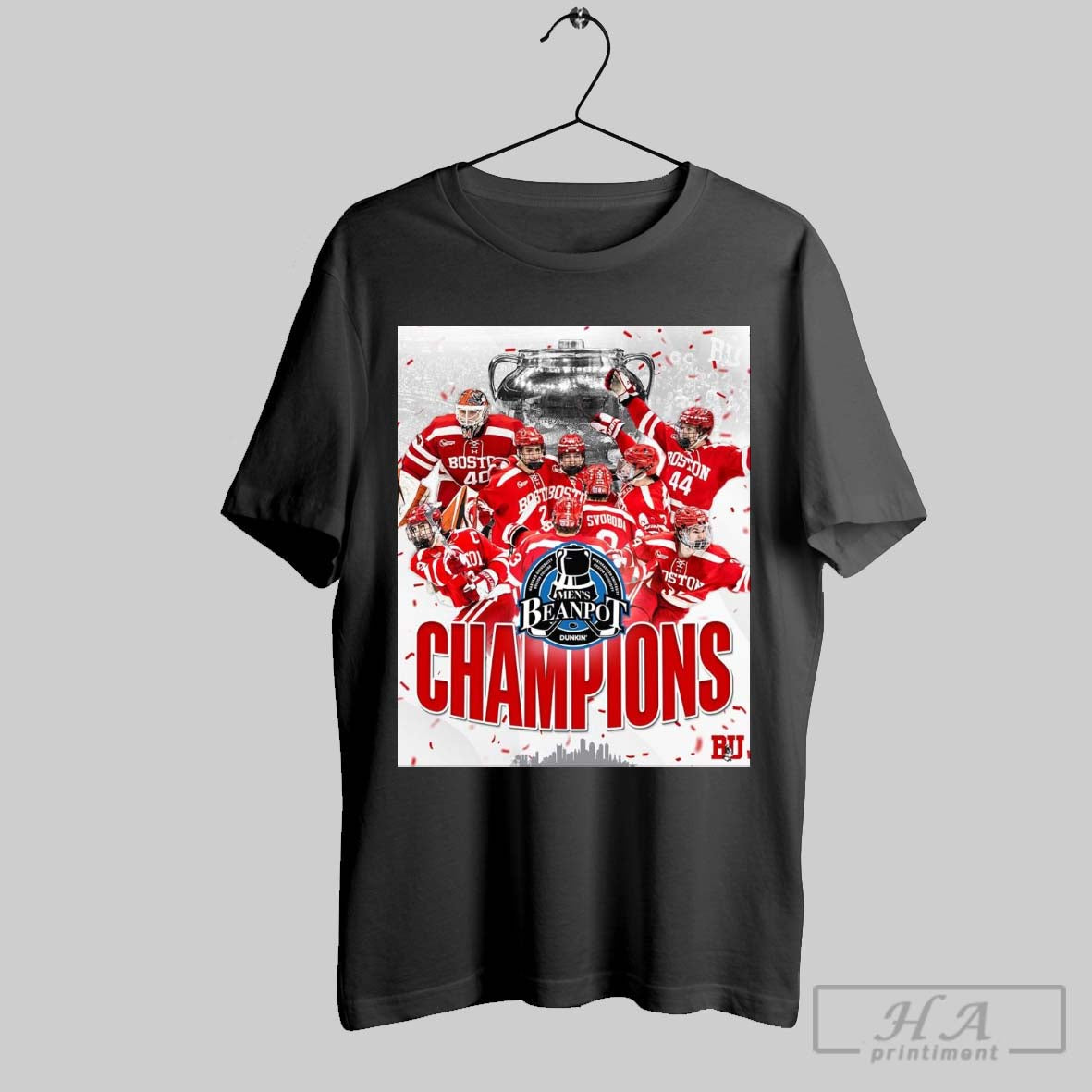 Boston University Terriers Mens Ice Hockey 2025 Mens Beanpot Champions Back On Top Poster T Shirt