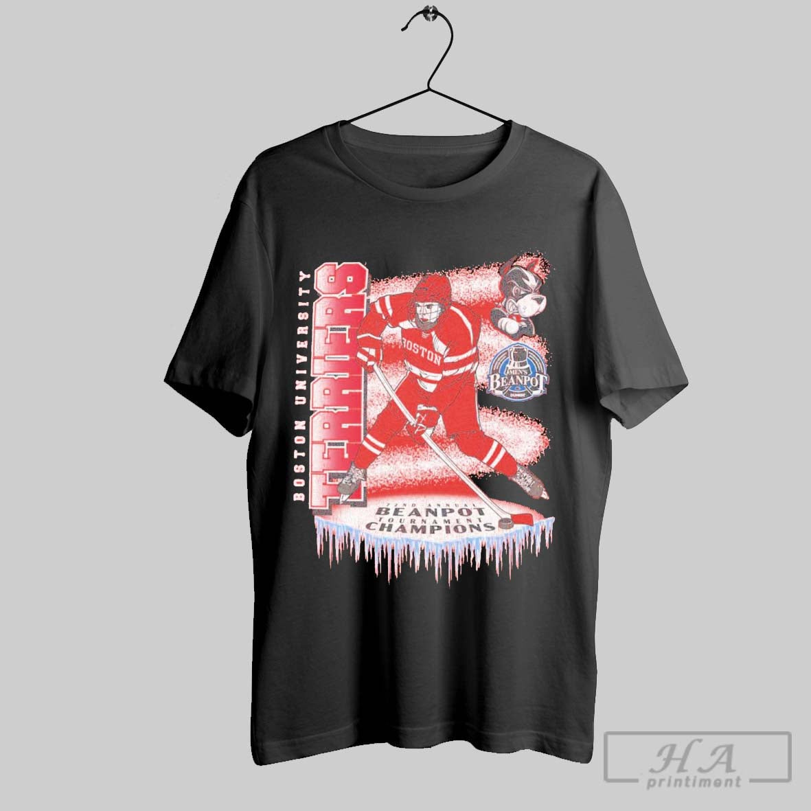 Boston University Terriers Beanpot Hockey 2025 Champions 47 T Shirt
