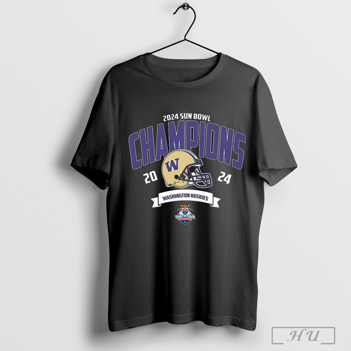 Official Washington Huskies Football Champions 2024 Tony The Tiger Sun Bowl Ncaa College Football T Shirt