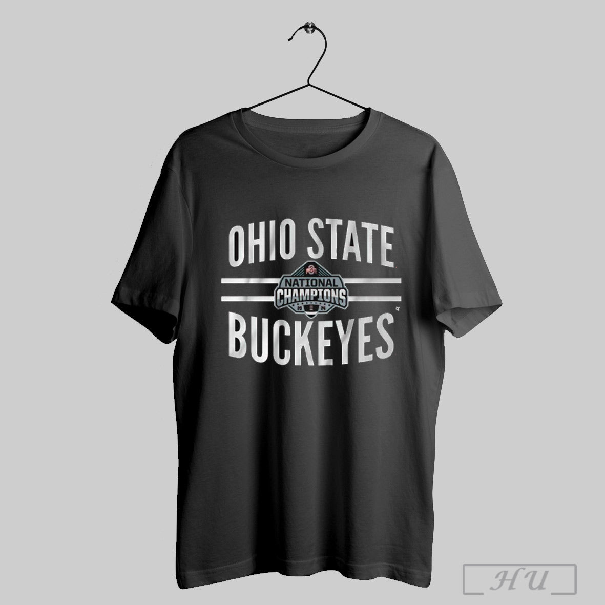 Ohio State Buckeyes Football Win Notre Dame National Champions Logo Stripe 2024 2025 T Shirt Sweatshirt Hoodies Poster