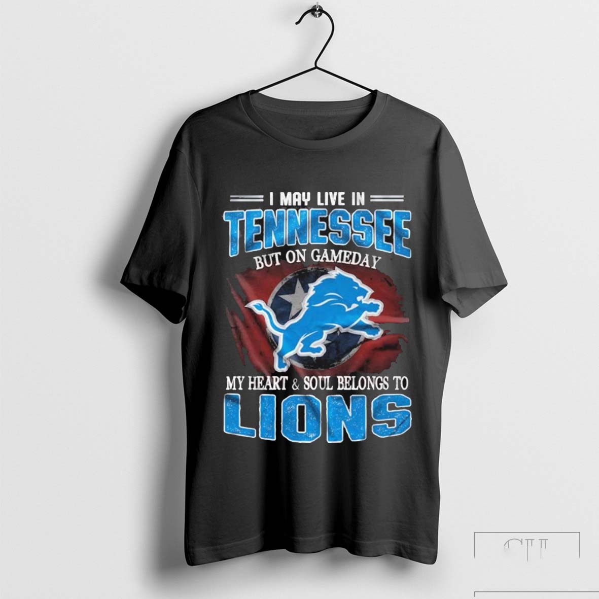 2004 Gameday Detroit Lions And Live In Tennessee Shirt