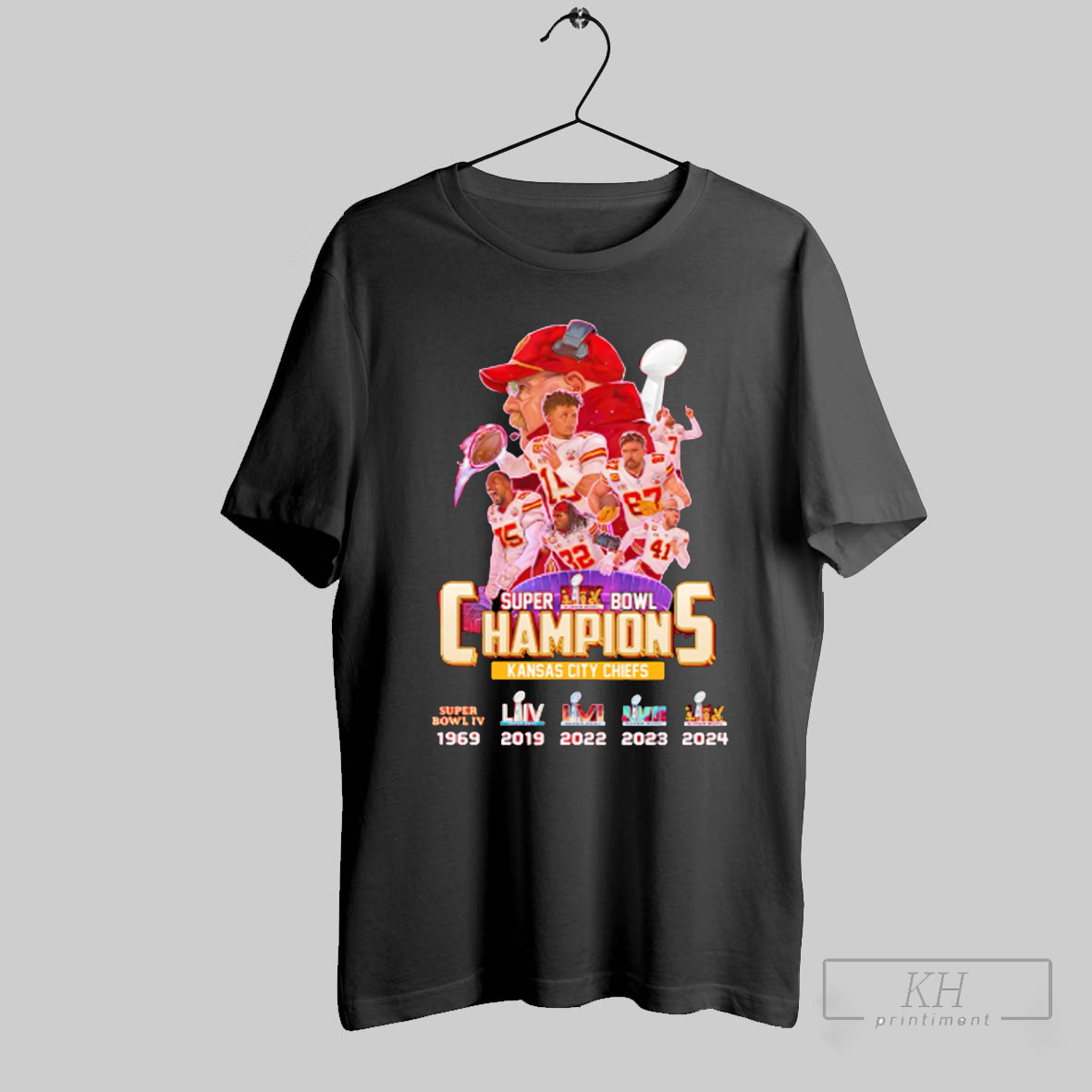 Super Bowl Lix Champions Kansas City Chiefs Coach And Players Shirt