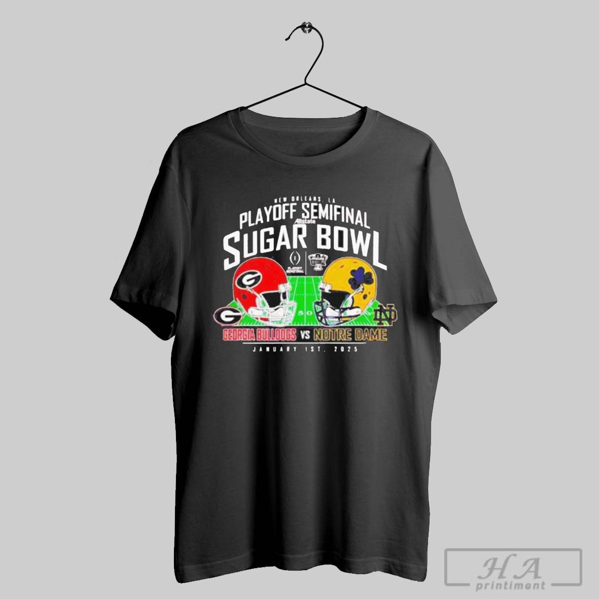 2025 Cfp Quarterfinal Sugar Bowl Georgia Bulldogs Vs Notre Dame Shirt