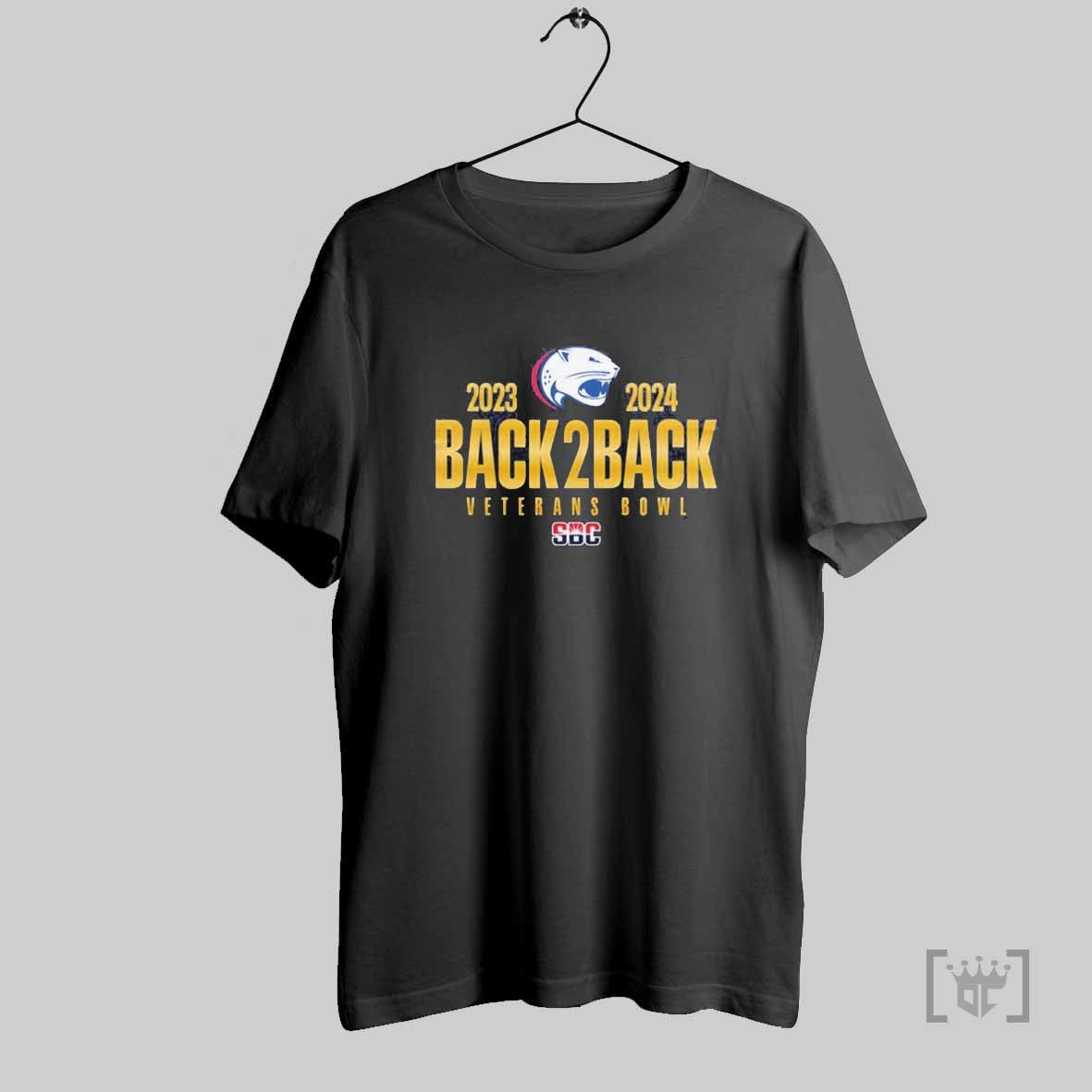 South Alabama Football Back To Back Veterans Bowl Champions 2024 T Shirt