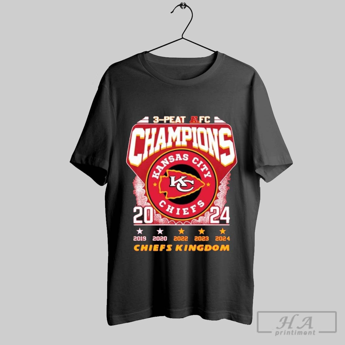 3 Peat Afc Champions Chiefs Kingdom Shirts