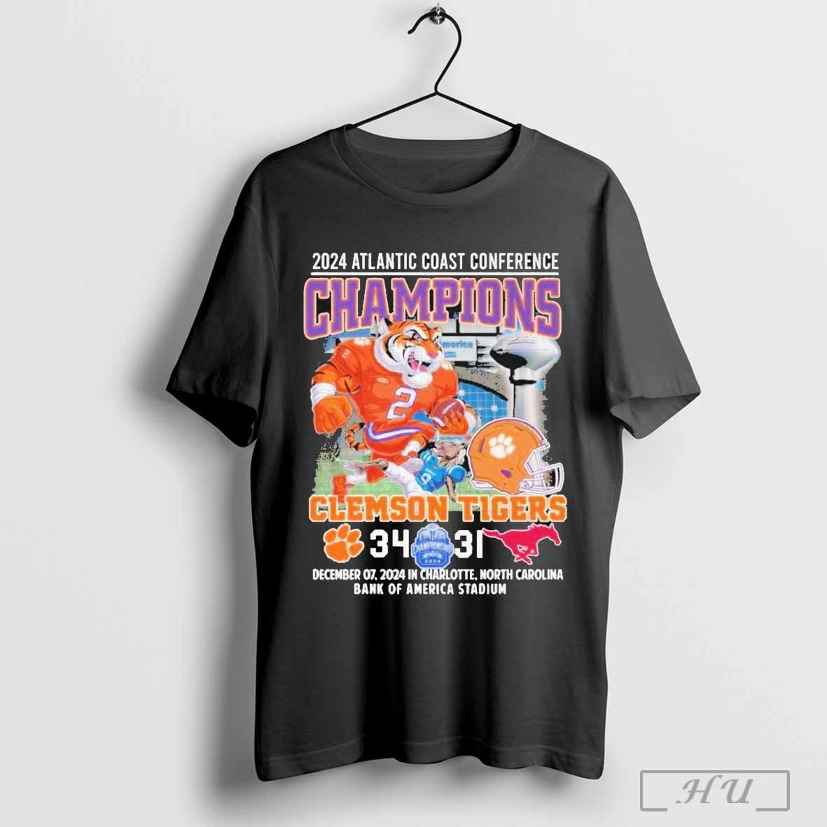 2024 Atlantic Coast Conference Champions Clemson Tigers 34 31 2024 T Shirt