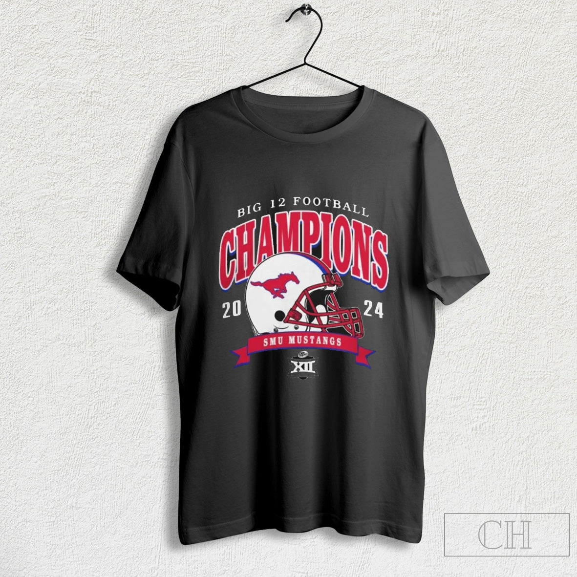Official Smu Mustangs Big 12 Football Conference Champions 2024 Helmet