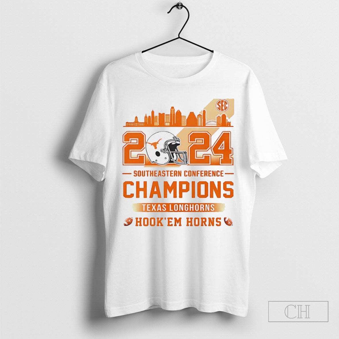 Official Texas Longhorns Southeastern Conference Champions 2024 Hook Em Horns Shirt Sweater