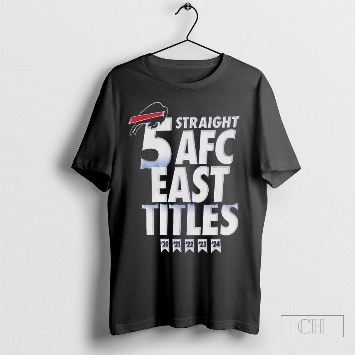 Buffalo Bills 2024 Afc East Champions 5 Straight Title Shirt