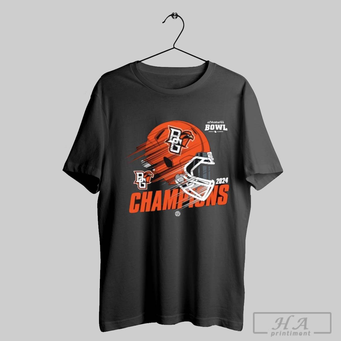 Bowling Green Falcons 2024 68 Ventures Bowl Champions Vintage Helmet Shirt