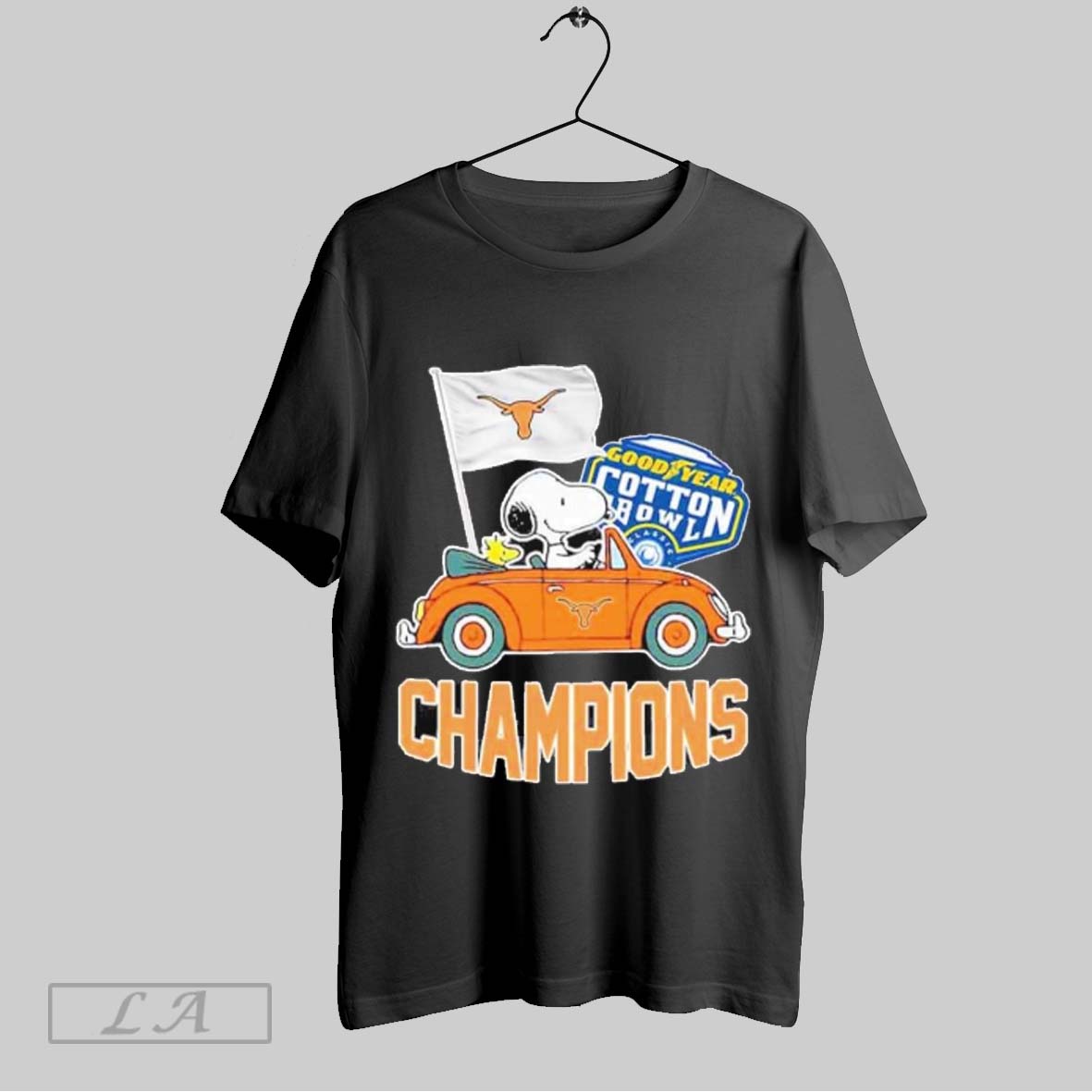 Official Texas Longhorns Goodyear Cotton Bowl Classic Champions College Football Playoff Ncaa Season 2024 2025 T Shirt