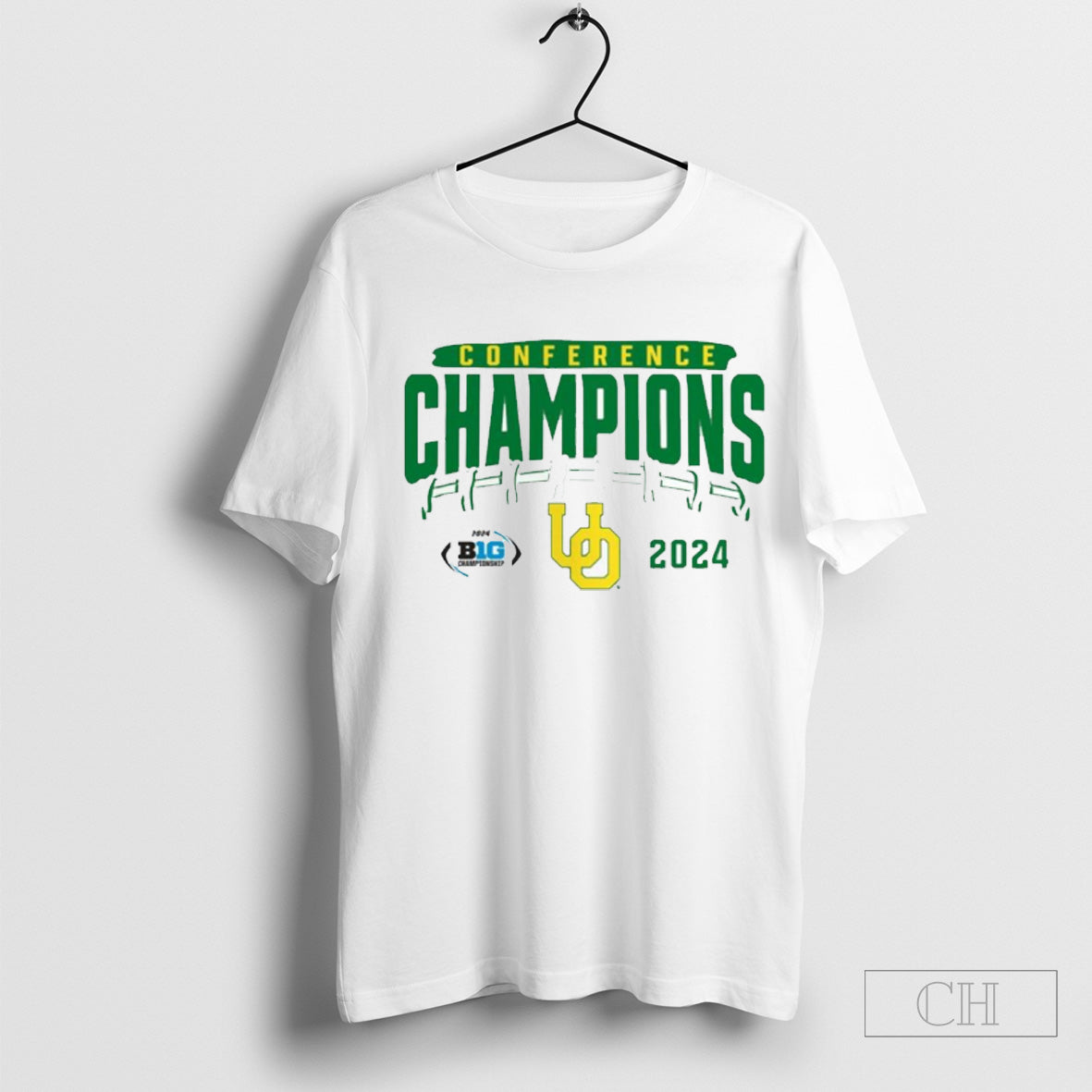 Oregon Ducks 2024 Big Ten Football Conference Champions Endzone Rush Shirt