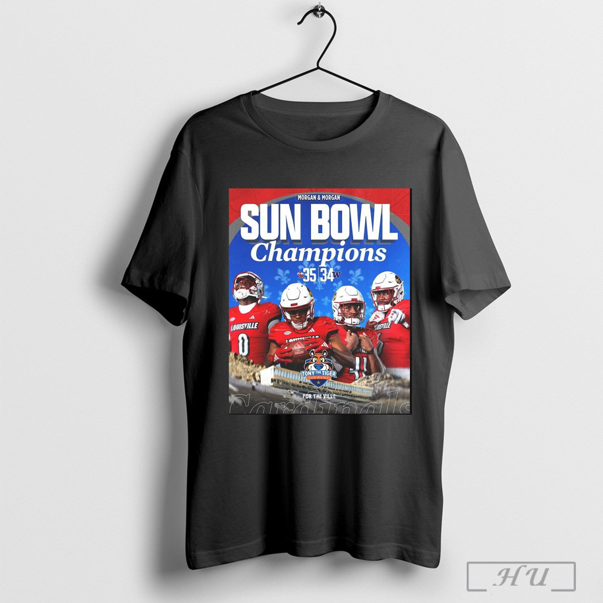 Sun Bowl Champions Louisville Cardinals Win Washington Huskies Final Score 35 34 Poster T Shirt