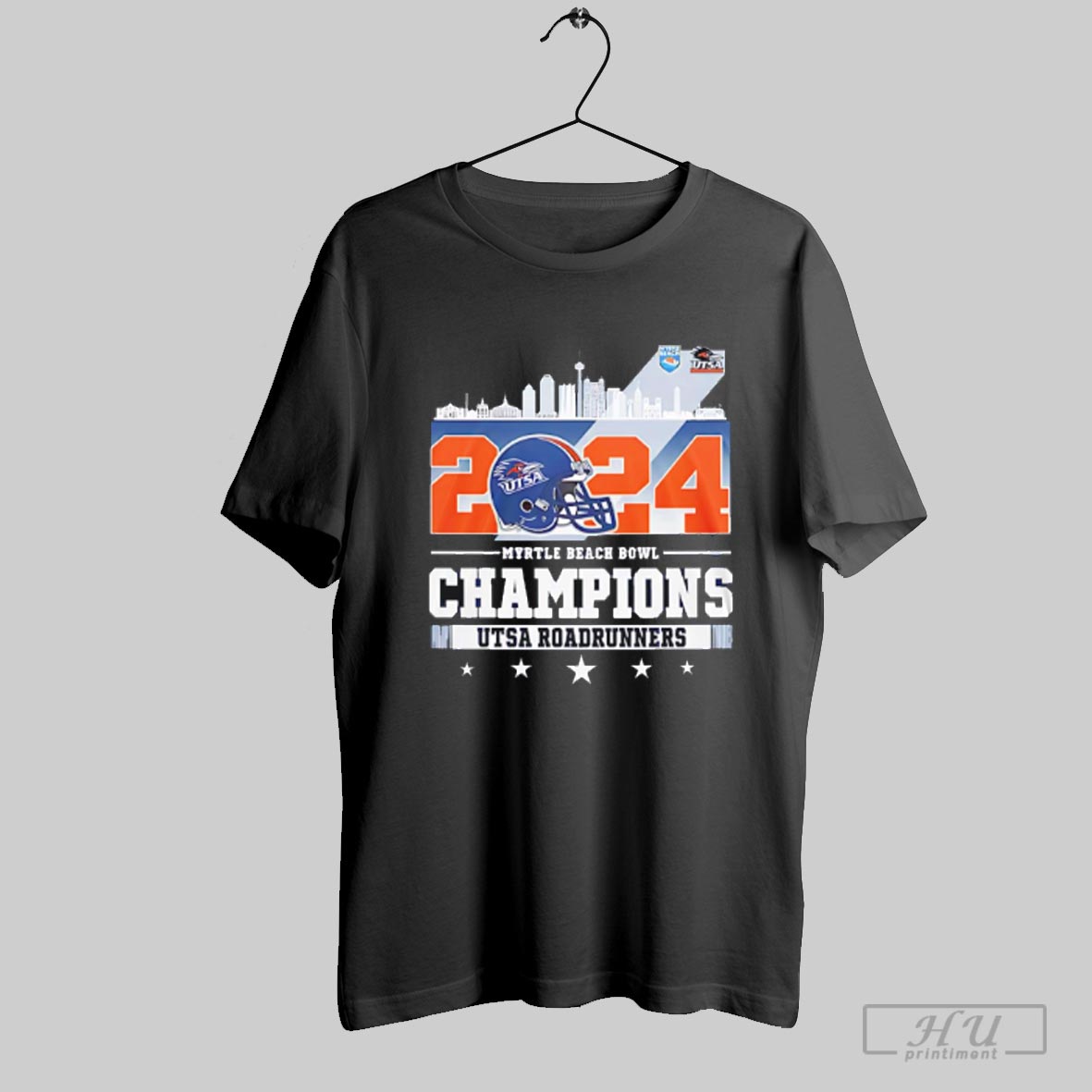 2024 Myrtle Beach Bowl Champions Utsa Roadrunners City Skyline