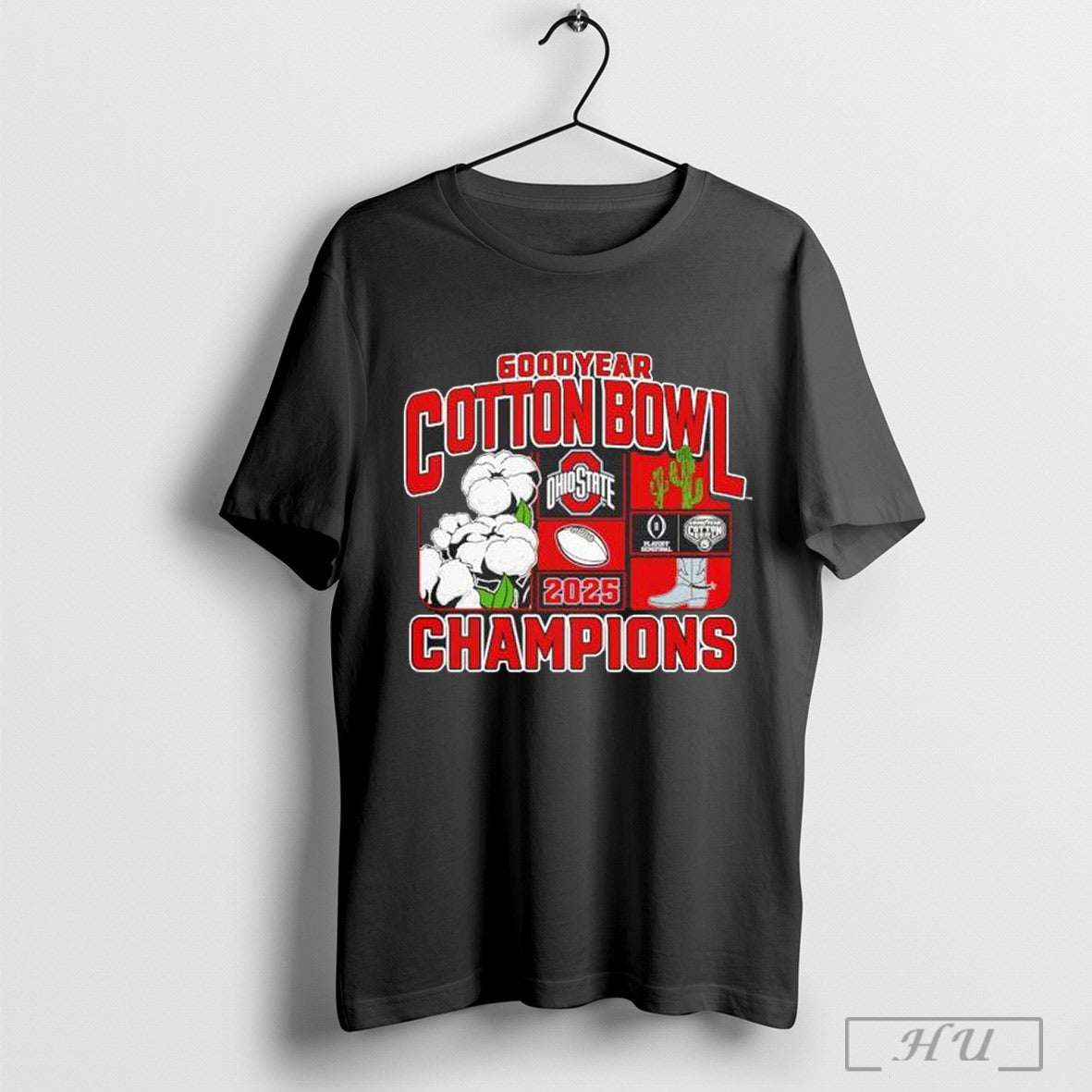 Ohio State Buckeyes College Football Playoff 2025 Cotton Bowl Champions Victory Ahead Shirt