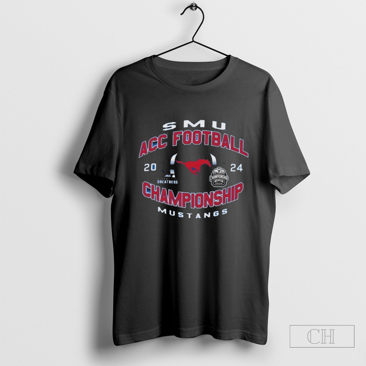 SMU Mustangs 2024 ACC Football Championship T-Shirts