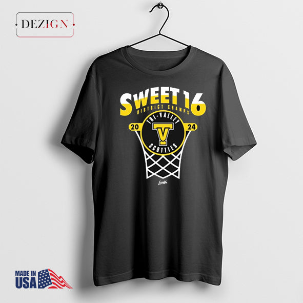 2024 Sweet 16 District Champs Tri-Valley Scotties shirt