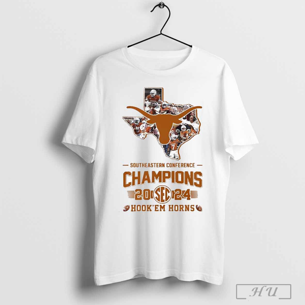 Official Texas Longhorns Southeastern Conference Champions State 2024 T Shirt