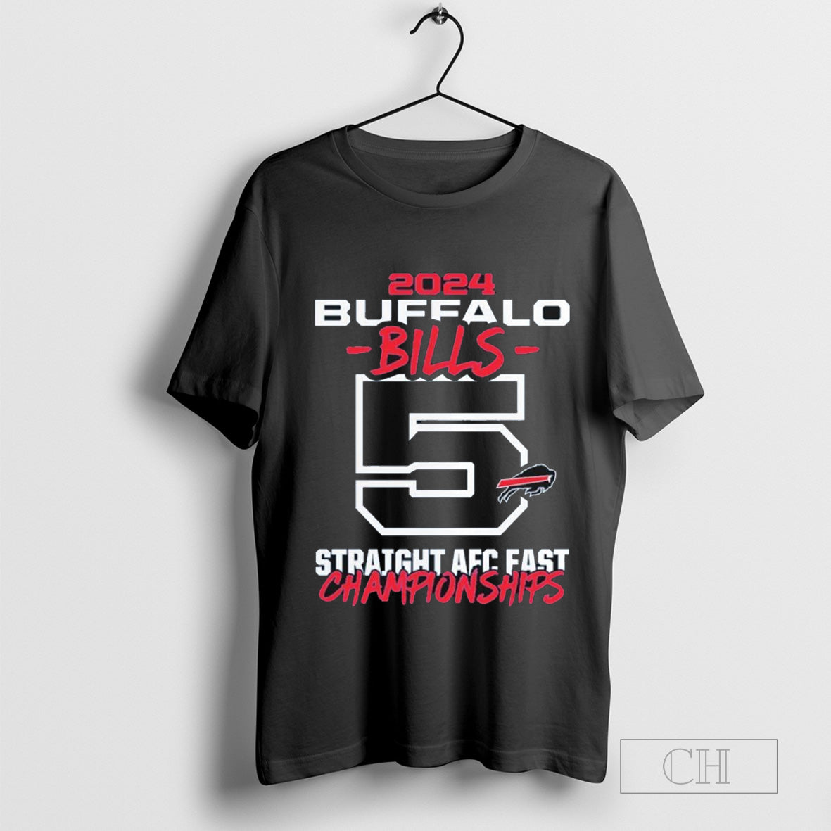 Buffalo Bills 5-Straight AFC East Division Championships T-Shirt