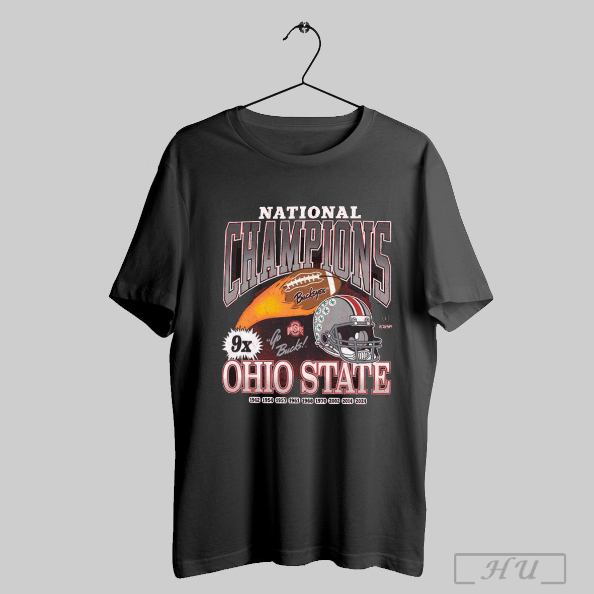 Ohio State Buckeyes 2024 Cfp 9x National Champions Go Bucks 1942 2024 Helmet T Shirt Sweatshirt Hoodies Poster