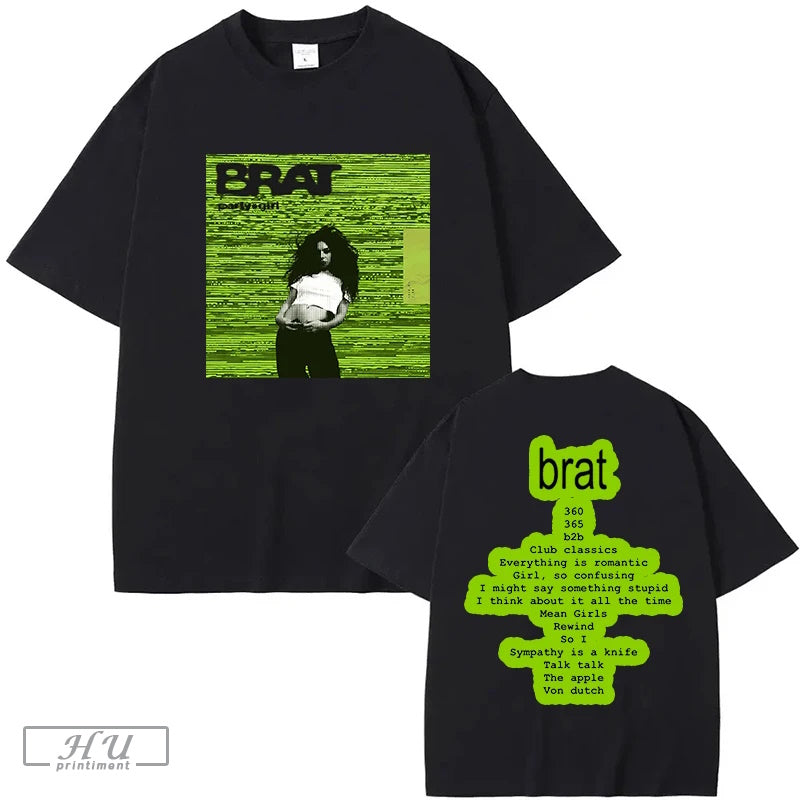 2024 Charli xcx Brat T-shirt 2024 Fans Unisex Pure Tees
