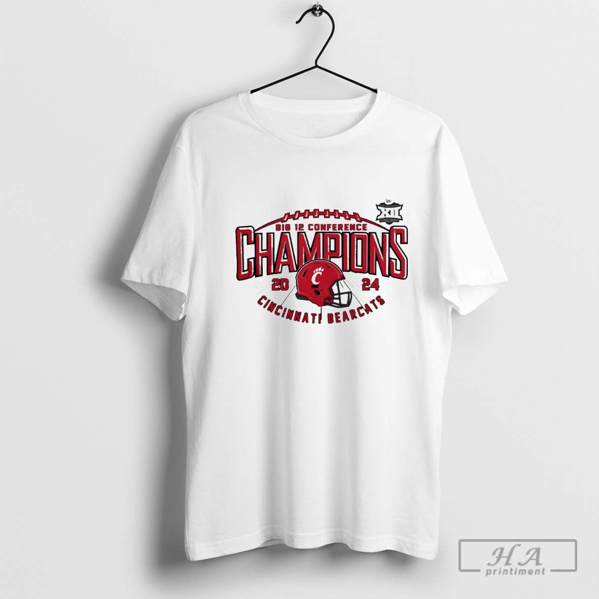 Big 12 Conference Football Cincinnati Bearcats Champions helmet 2024 T-shirts