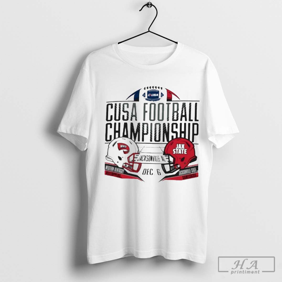 Official Western Kentucky Hilltoppers Vs Jacksonville State Gamecocks 2024 CUSA Football Championship Shirt