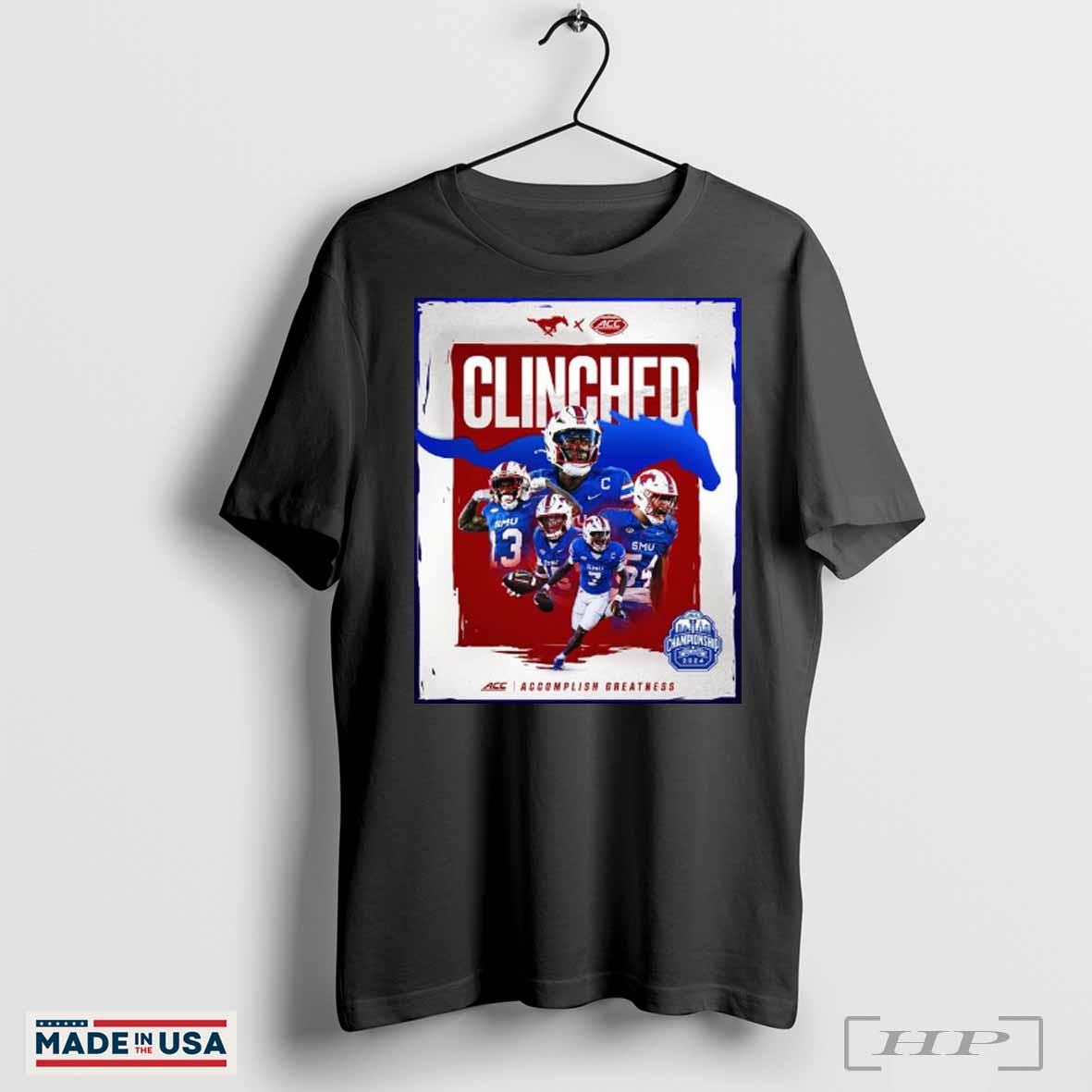 SMU Football Clinched 2024 ACC Football Championship Game Shirt