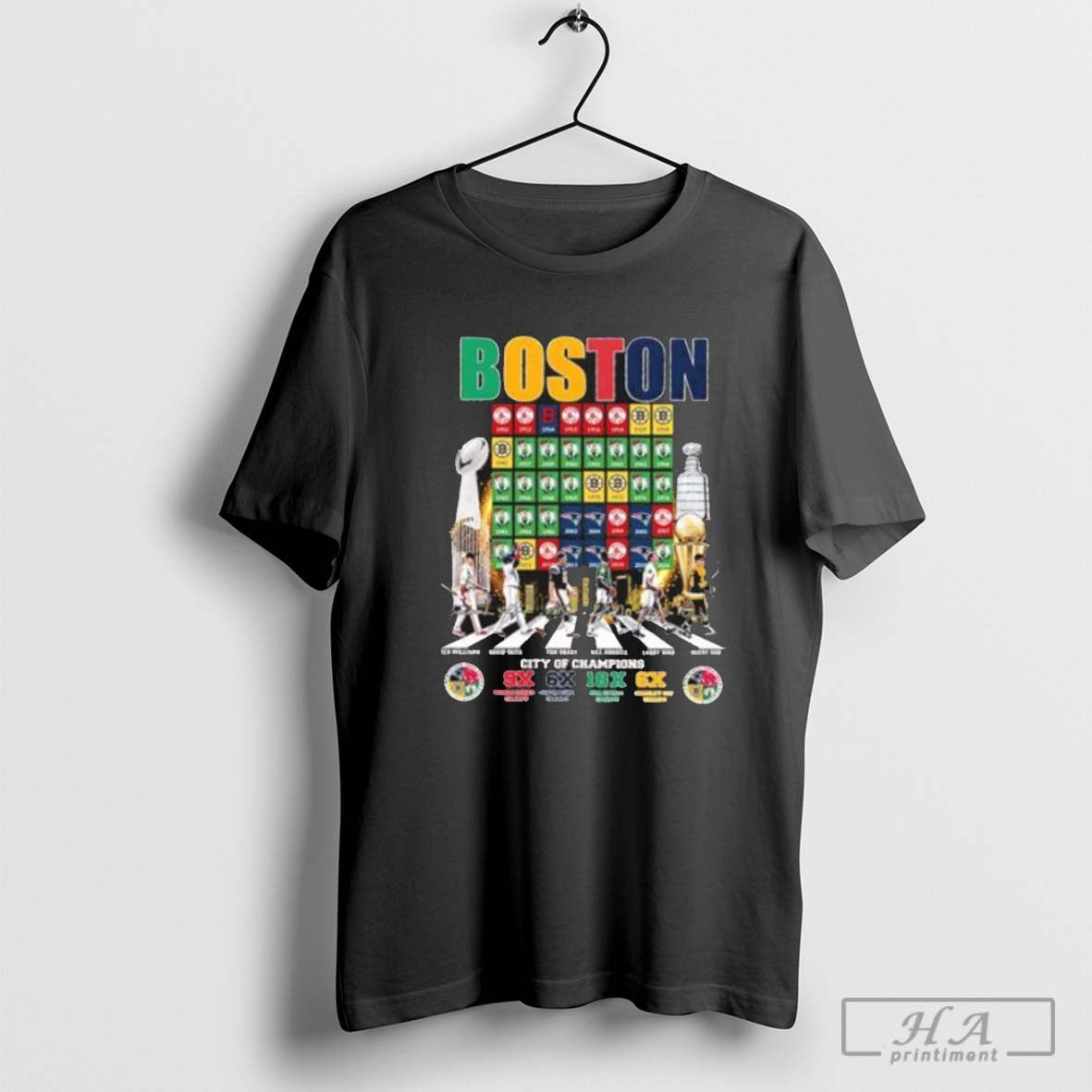 Boston City Of Champions Abbey Road Legends Players Shirt