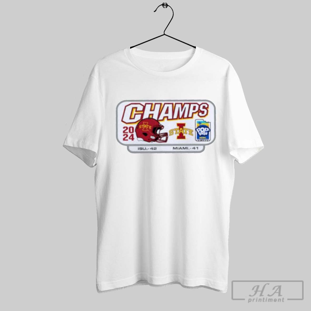 2024 Pop Tarts Bowl Iowa State Champs Isu 42 Vs Miami 41 Shirt