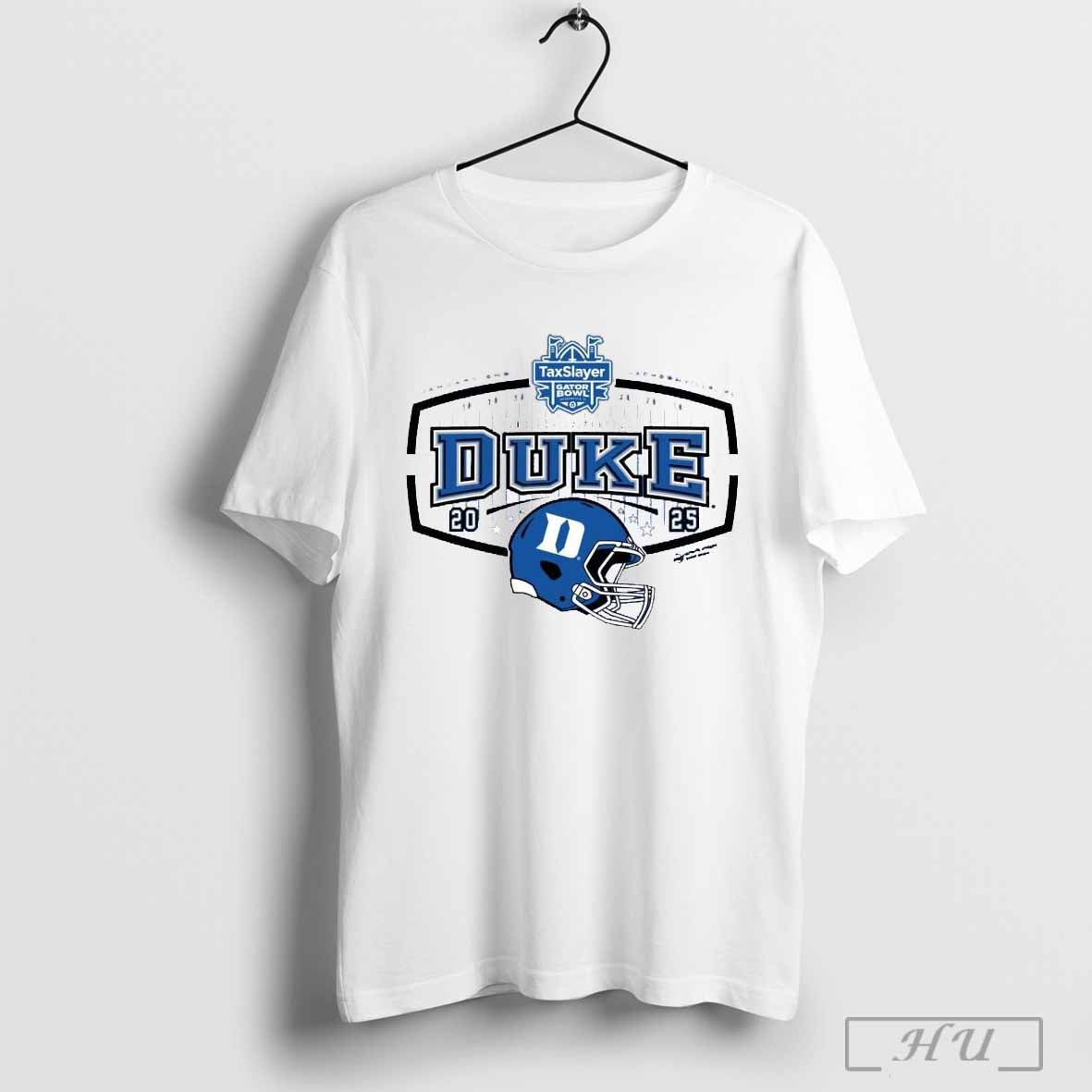 2025 Duke Blue Devils Taxslayer Gator Bowl January 2nd Jacksonville Fl Helmet T Shirt