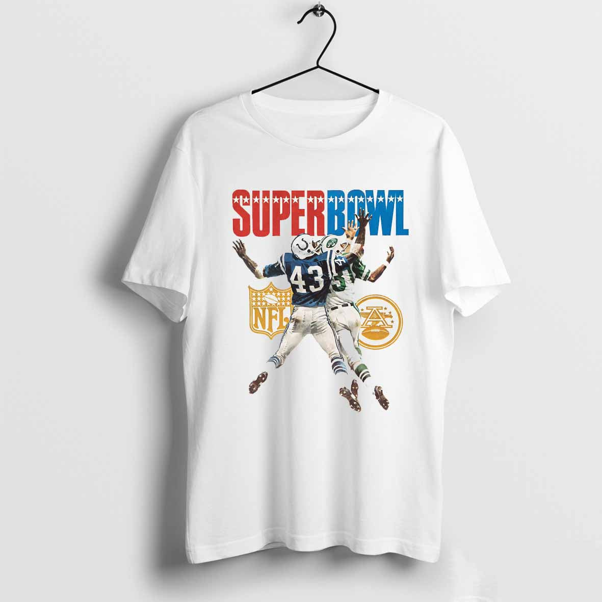 1969 Jets vs Colts Super Bowl III Program T-shirt