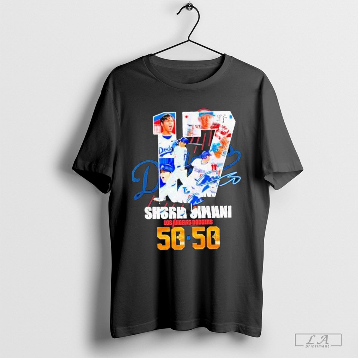 17 Shohei Ohtani Los Angeles Dodgers 50 Hr And 50 Sb Shirt
